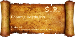 Dobosy Magdolna névjegykártya